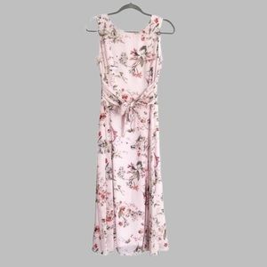 NWT Anne Klein Women's Blush Pink Floral Dress - Size 16